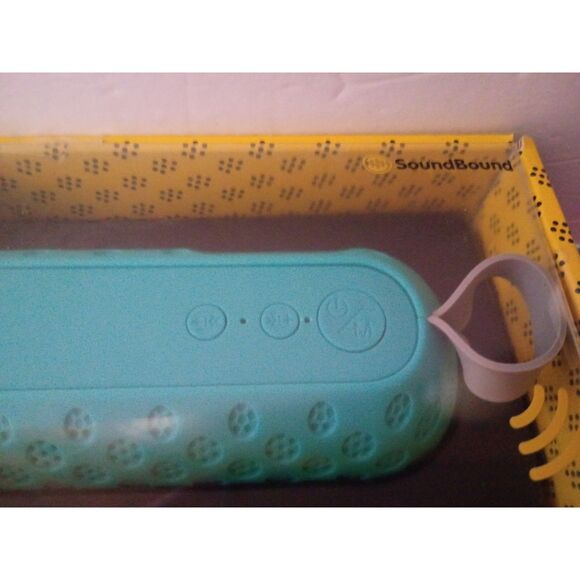 Sound Bound Excursion Revolve Circle Dotted Aqua Blue Wireless Bluetooth Speaker - Picture 2 of 9